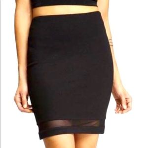 Express jersey mini skirt